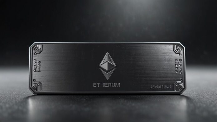 Official Silver (SVR) logo featuring a metallic silver bar integrated with Ethereum blockchain elements and vault icons.